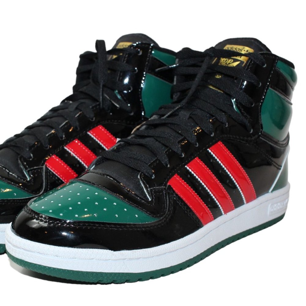 Adidas Basketball Shoe Top Ten RB Black/Red/Green  Men's 10 NEW!